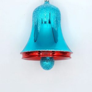 Frosted Jewel Bells - Aqua/Red - 2024